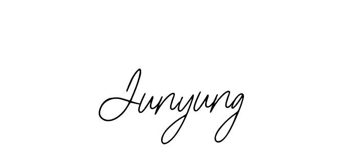 The best way (Bearetta-2O07w) to make a short signature is to pick only two or three words in your name. The name Junyung include a total of six letters. For converting this name. Junyung signature style 12 images and pictures png