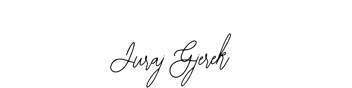 The best way (Bearetta-2O07w) to make a short signature is to pick only two or three words in your name. The name Juraj Gjerek include a total of six letters. For converting this name. Juraj Gjerek signature style 12 images and pictures png