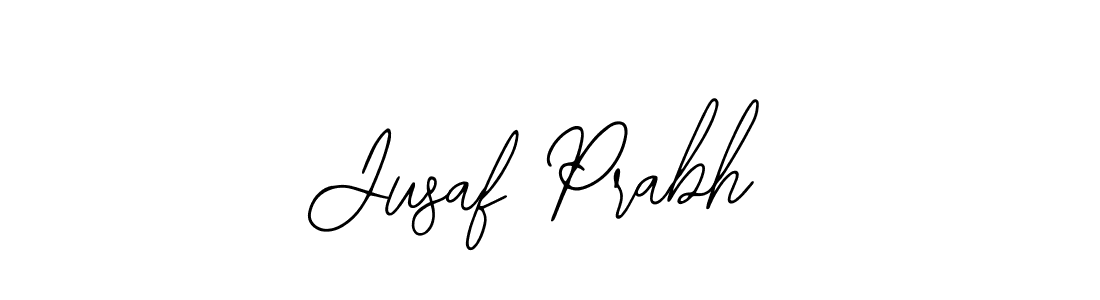 Jusaf Prabh stylish signature style. Best Handwritten Sign (Bearetta-2O07w) for my name. Handwritten Signature Collection Ideas for my name Jusaf Prabh. Jusaf Prabh signature style 12 images and pictures png