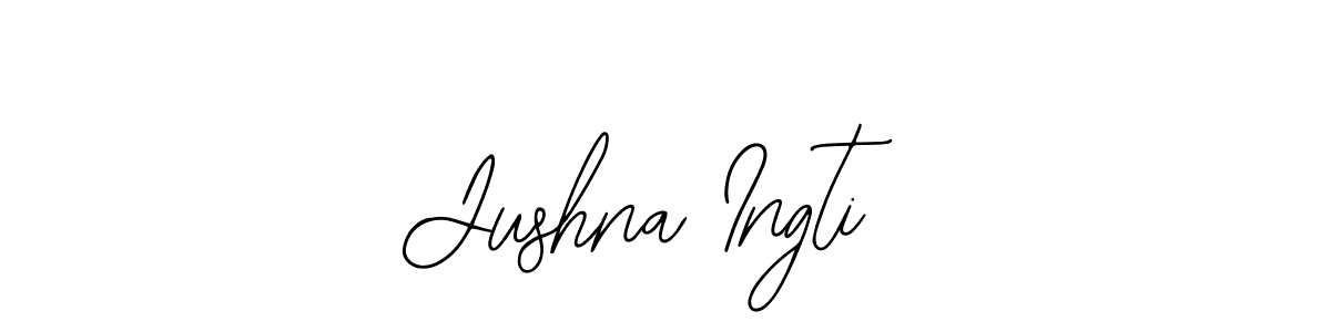 How to make Jushna Ingti signature? Bearetta-2O07w is a professional autograph style. Create handwritten signature for Jushna Ingti name. Jushna Ingti signature style 12 images and pictures png
