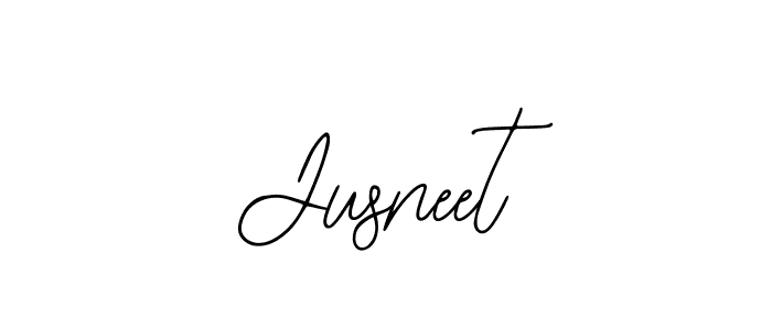 Jusneet stylish signature style. Best Handwritten Sign (Bearetta-2O07w) for my name. Handwritten Signature Collection Ideas for my name Jusneet. Jusneet signature style 12 images and pictures png
