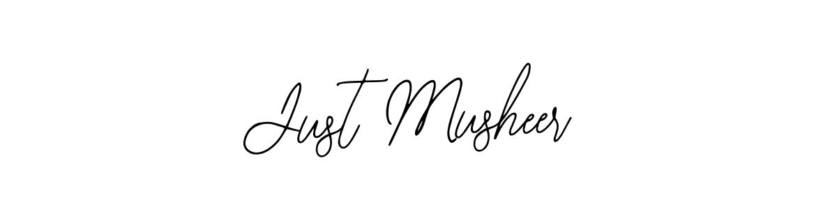 Bearetta-2O07w is a professional signature style that is perfect for those who want to add a touch of class to their signature. It is also a great choice for those who want to make their signature more unique. Get Just Musheer name to fancy signature for free. Just Musheer signature style 12 images and pictures png