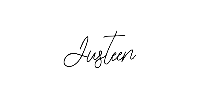 You should practise on your own different ways (Bearetta-2O07w) to write your name (Justeen) in signature. don't let someone else do it for you. Justeen signature style 12 images and pictures png