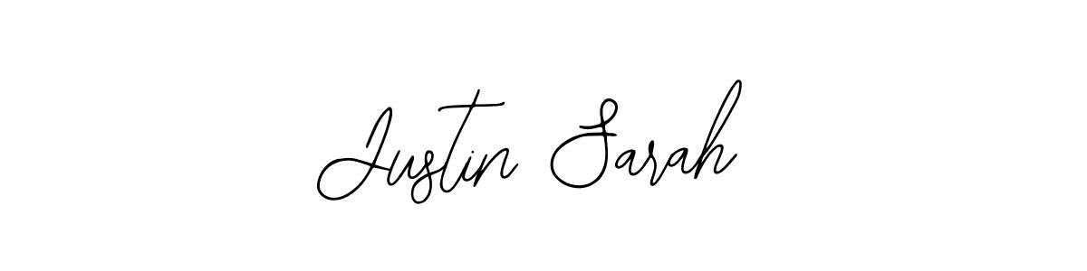 You should practise on your own different ways (Bearetta-2O07w) to write your name (Justin Sarah) in signature. don't let someone else do it for you. Justin Sarah signature style 12 images and pictures png