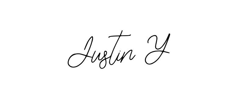 Design your own signature with our free online signature maker. With this signature software, you can create a handwritten (Bearetta-2O07w) signature for name Justin Y. Justin Y signature style 12 images and pictures png