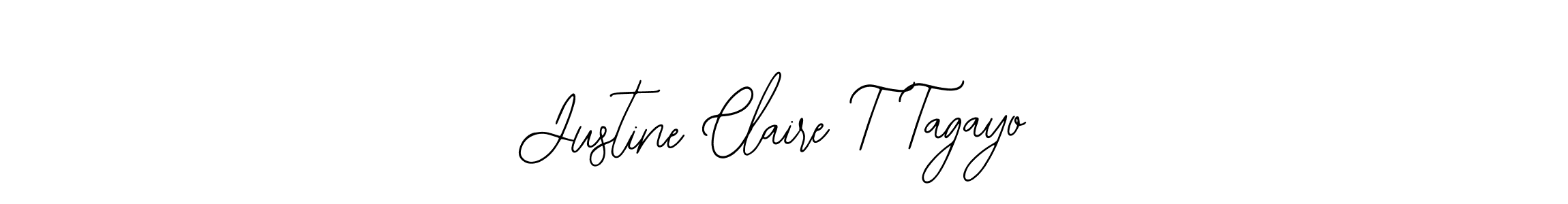 Design your own signature with our free online signature maker. With this signature software, you can create a handwritten (Bearetta-2O07w) signature for name Justine Claire T Tagayo. Justine Claire T Tagayo signature style 12 images and pictures png