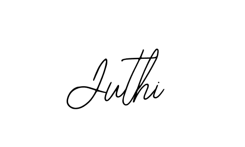 You should practise on your own different ways (Bearetta-2O07w) to write your name (Juthi) in signature. don't let someone else do it for you. Juthi signature style 12 images and pictures png