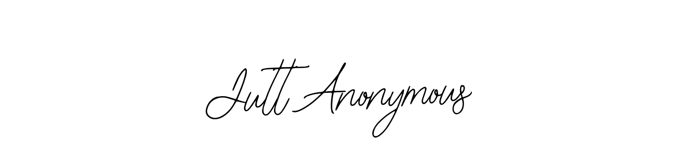 How to Draw Jutt Anonymous signature style? Bearetta-2O07w is a latest design signature styles for name Jutt Anonymous. Jutt Anonymous signature style 12 images and pictures png