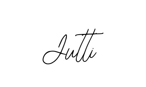 You should practise on your own different ways (Bearetta-2O07w) to write your name (Jutti) in signature. don't let someone else do it for you. Jutti signature style 12 images and pictures png