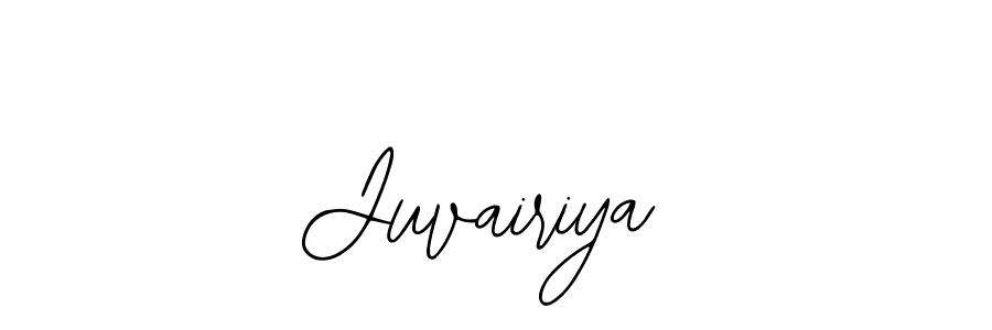 How to make Juvairiya name signature. Use Bearetta-2O07w style for creating short signs online. This is the latest handwritten sign. Juvairiya signature style 12 images and pictures png