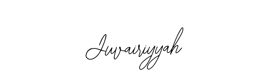 You should practise on your own different ways (Bearetta-2O07w) to write your name (Juvairiyyah) in signature. don't let someone else do it for you. Juvairiyyah signature style 12 images and pictures png