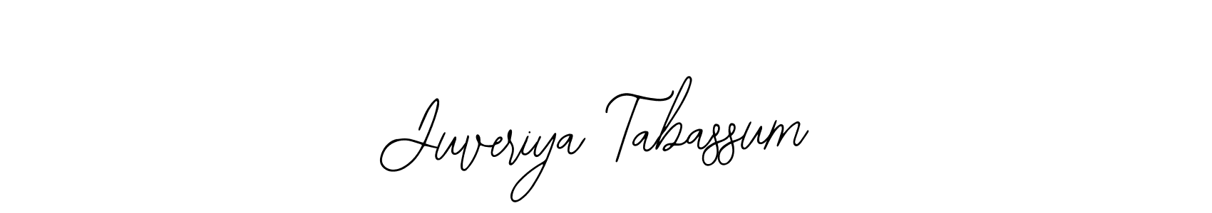 The best way (Bearetta-2O07w) to make a short signature is to pick only two or three words in your name. The name Juveriya Tabassum include a total of six letters. For converting this name. Juveriya Tabassum signature style 12 images and pictures png