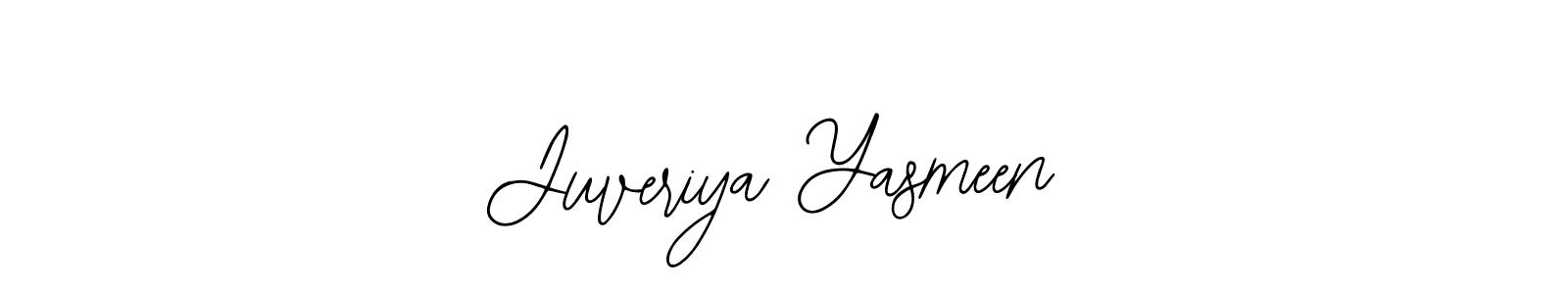 How to make Juveriya Yasmeen name signature. Use Bearetta-2O07w style for creating short signs online. This is the latest handwritten sign. Juveriya Yasmeen signature style 12 images and pictures png