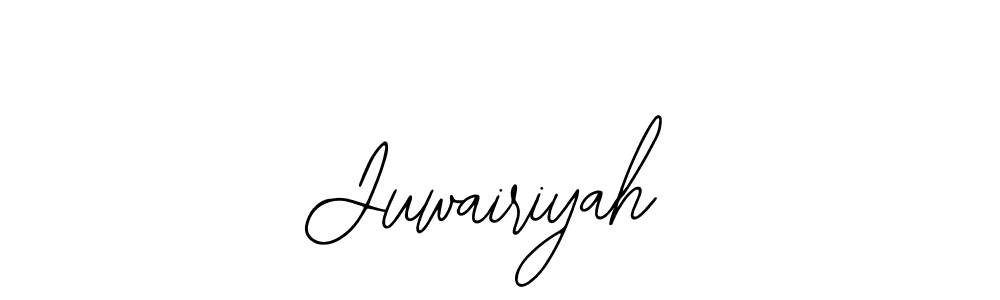 Juwairiyah stylish signature style. Best Handwritten Sign (Bearetta-2O07w) for my name. Handwritten Signature Collection Ideas for my name Juwairiyah. Juwairiyah signature style 12 images and pictures png