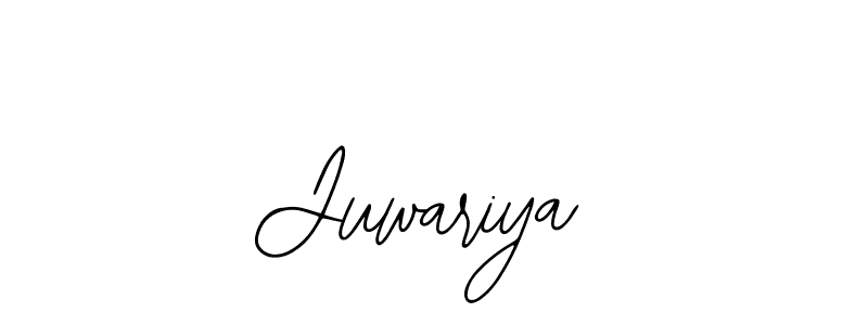 The best way (Bearetta-2O07w) to make a short signature is to pick only two or three words in your name. The name Juwariya include a total of six letters. For converting this name. Juwariya signature style 12 images and pictures png