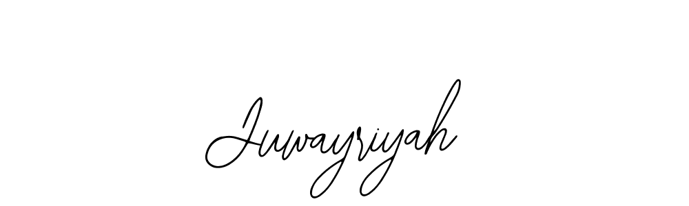 Make a beautiful signature design for name Juwayriyah. With this signature (Bearetta-2O07w) style, you can create a handwritten signature for free. Juwayriyah signature style 12 images and pictures png