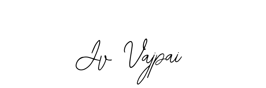 Also You can easily find your signature by using the search form. We will create Jv Vajpai name handwritten signature images for you free of cost using Bearetta-2O07w sign style. Jv Vajpai signature style 12 images and pictures png