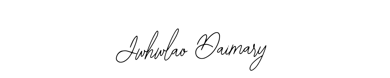 You should practise on your own different ways (Bearetta-2O07w) to write your name (Jwhwlao Daimary) in signature. don't let someone else do it for you. Jwhwlao Daimary signature style 12 images and pictures png