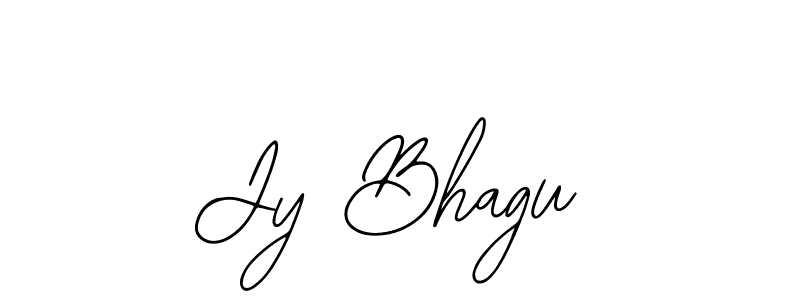 Use a signature maker to create a handwritten signature online. With this signature software, you can design (Bearetta-2O07w) your own signature for name Jy Bhagu. Jy Bhagu signature style 12 images and pictures png