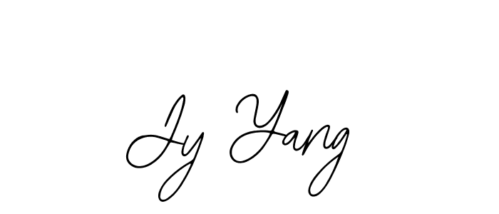 How to make Jy Yang signature? Bearetta-2O07w is a professional autograph style. Create handwritten signature for Jy Yang name. Jy Yang signature style 12 images and pictures png