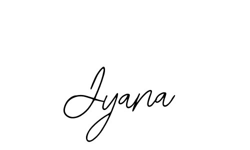 Use a signature maker to create a handwritten signature online. With this signature software, you can design (Bearetta-2O07w) your own signature for name Jyana. Jyana signature style 12 images and pictures png