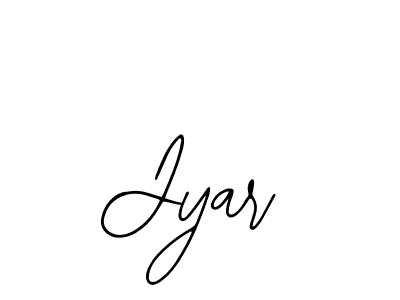Use a signature maker to create a handwritten signature online. With this signature software, you can design (Bearetta-2O07w) your own signature for name Jyar. Jyar signature style 12 images and pictures png