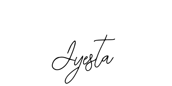 How to make Jyesta name signature. Use Bearetta-2O07w style for creating short signs online. This is the latest handwritten sign. Jyesta signature style 12 images and pictures png