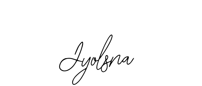 The best way (Bearetta-2O07w) to make a short signature is to pick only two or three words in your name. The name Jyolsna include a total of six letters. For converting this name. Jyolsna signature style 12 images and pictures png