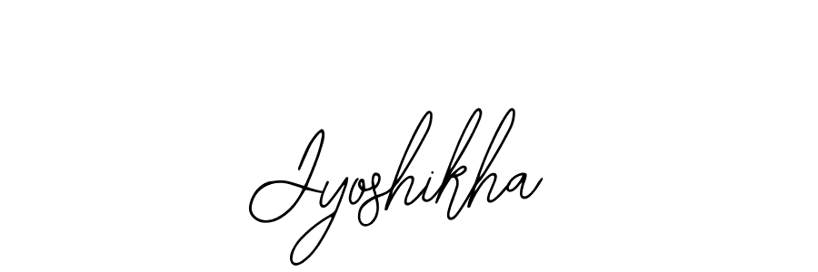 Similarly Bearetta-2O07w is the best handwritten signature design. Signature creator online .You can use it as an online autograph creator for name Jyoshikha. Jyoshikha signature style 12 images and pictures png