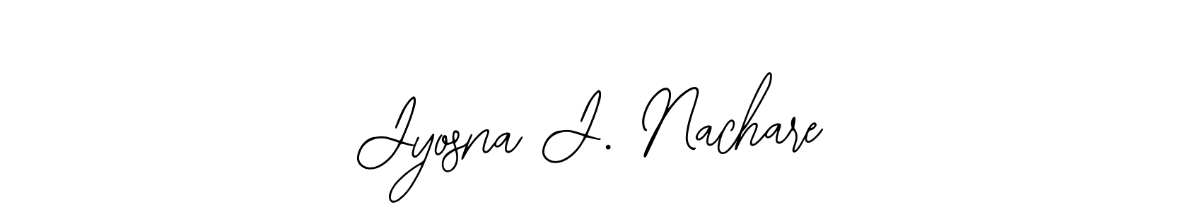 Create a beautiful signature design for name Jyosna J. Nachare. With this signature (Bearetta-2O07w) fonts, you can make a handwritten signature for free. Jyosna J. Nachare signature style 12 images and pictures png