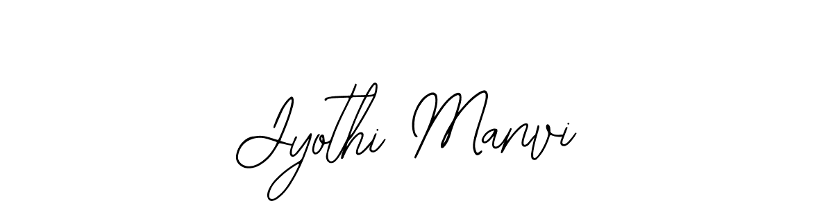 How to make Jyothi Manvi name signature. Use Bearetta-2O07w style for creating short signs online. This is the latest handwritten sign. Jyothi Manvi signature style 12 images and pictures png