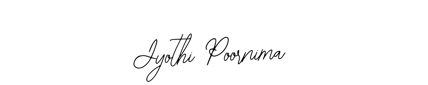 Design your own signature with our free online signature maker. With this signature software, you can create a handwritten (Bearetta-2O07w) signature for name Jyothi Poornima. Jyothi Poornima signature style 12 images and pictures png