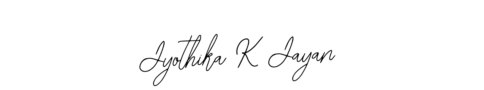 You should practise on your own different ways (Bearetta-2O07w) to write your name (Jyothika K Jayan) in signature. don't let someone else do it for you. Jyothika K Jayan signature style 12 images and pictures png