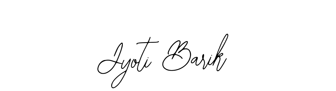 How to make Jyoti Barik name signature. Use Bearetta-2O07w style for creating short signs online. This is the latest handwritten sign. Jyoti Barik signature style 12 images and pictures png