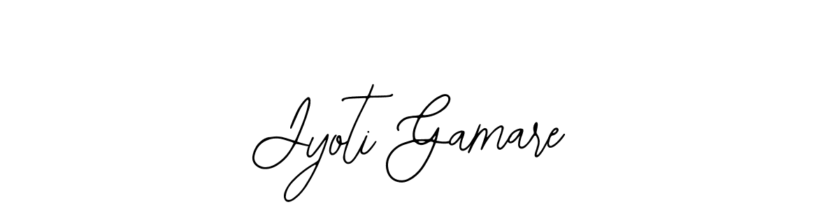 Use a signature maker to create a handwritten signature online. With this signature software, you can design (Bearetta-2O07w) your own signature for name Jyoti Gamare. Jyoti Gamare signature style 12 images and pictures png