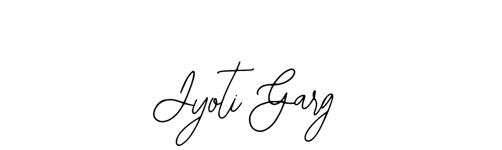 Bearetta-2O07w is a professional signature style that is perfect for those who want to add a touch of class to their signature. It is also a great choice for those who want to make their signature more unique. Get Jyoti Garg name to fancy signature for free. Jyoti Garg signature style 12 images and pictures png