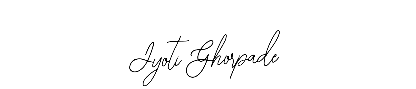 Bearetta-2O07w is a professional signature style that is perfect for those who want to add a touch of class to their signature. It is also a great choice for those who want to make their signature more unique. Get Jyoti Ghorpade name to fancy signature for free. Jyoti Ghorpade signature style 12 images and pictures png