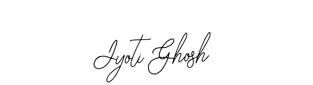 How to make Jyoti Ghosh name signature. Use Bearetta-2O07w style for creating short signs online. This is the latest handwritten sign. Jyoti Ghosh signature style 12 images and pictures png