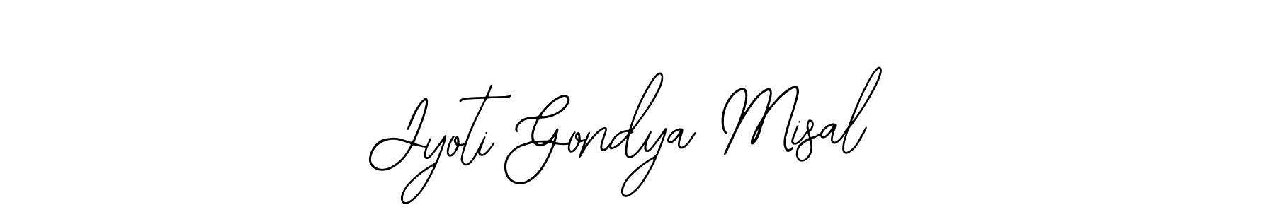 Use a signature maker to create a handwritten signature online. With this signature software, you can design (Bearetta-2O07w) your own signature for name Jyoti Gondya Misal. Jyoti Gondya Misal signature style 12 images and pictures png