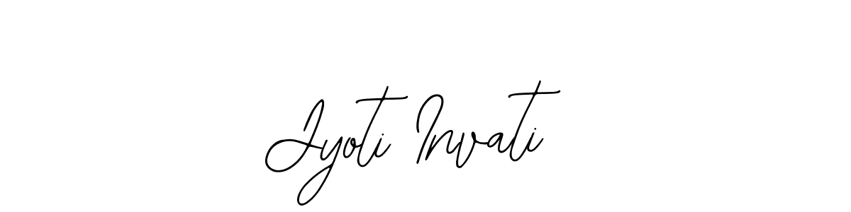 This is the best signature style for the Jyoti Invati name. Also you like these signature font (Bearetta-2O07w). Mix name signature. Jyoti Invati signature style 12 images and pictures png