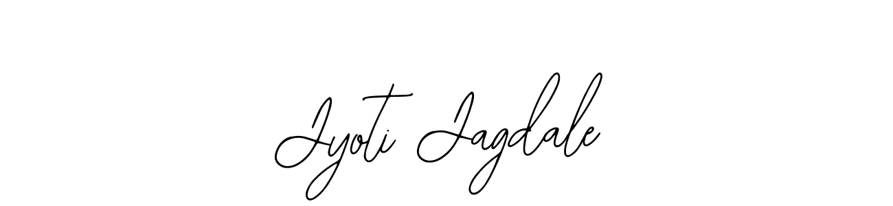 You should practise on your own different ways (Bearetta-2O07w) to write your name (Jyoti Jagdale) in signature. don't let someone else do it for you. Jyoti Jagdale signature style 12 images and pictures png