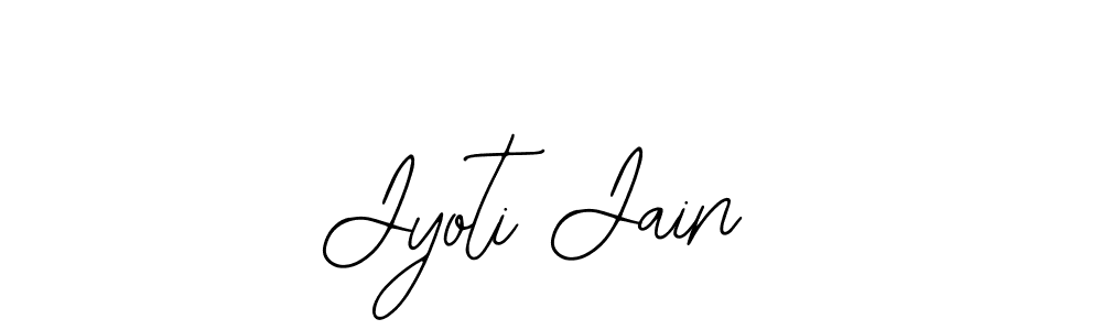 How to make Jyoti Jain name signature. Use Bearetta-2O07w style for creating short signs online. This is the latest handwritten sign. Jyoti Jain signature style 12 images and pictures png