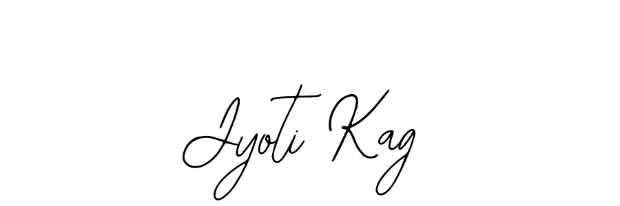 You should practise on your own different ways (Bearetta-2O07w) to write your name (Jyoti Kag) in signature. don't let someone else do it for you. Jyoti Kag signature style 12 images and pictures png