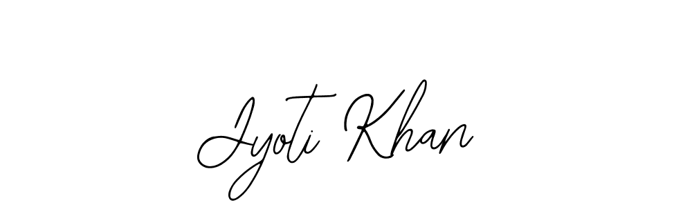You should practise on your own different ways (Bearetta-2O07w) to write your name (Jyoti Khan) in signature. don't let someone else do it for you. Jyoti Khan signature style 12 images and pictures png