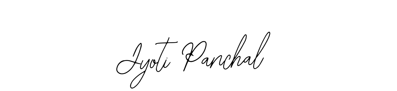 How to make Jyoti Panchal name signature. Use Bearetta-2O07w style for creating short signs online. This is the latest handwritten sign. Jyoti Panchal signature style 12 images and pictures png