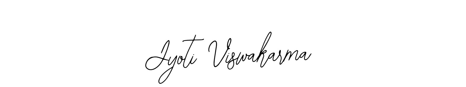 How to make Jyoti Viswakarma name signature. Use Bearetta-2O07w style for creating short signs online. This is the latest handwritten sign. Jyoti Viswakarma signature style 12 images and pictures png