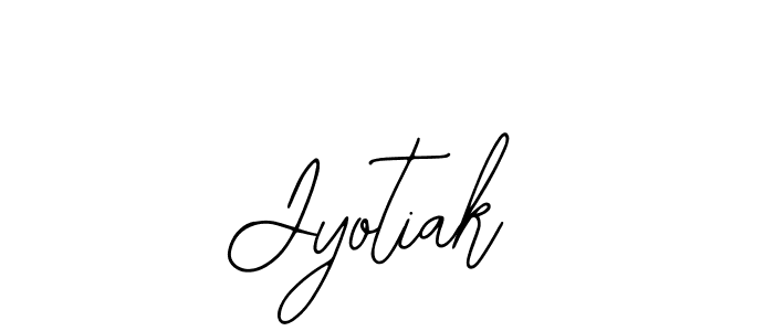 How to make Jyotiak name signature. Use Bearetta-2O07w style for creating short signs online. This is the latest handwritten sign. Jyotiak signature style 12 images and pictures png