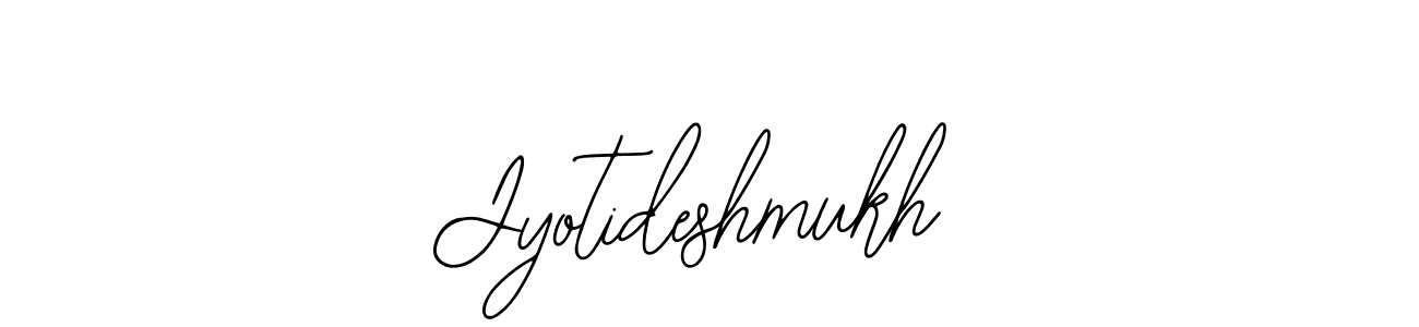 How to make Jyotideshmukh name signature. Use Bearetta-2O07w style for creating short signs online. This is the latest handwritten sign. Jyotideshmukh signature style 12 images and pictures png