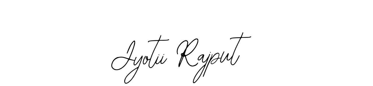 How to make Jyotii Rajput name signature. Use Bearetta-2O07w style for creating short signs online. This is the latest handwritten sign. Jyotii Rajput signature style 12 images and pictures png