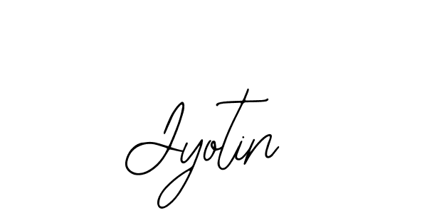 How to make Jyotin signature? Bearetta-2O07w is a professional autograph style. Create handwritten signature for Jyotin name. Jyotin signature style 12 images and pictures png